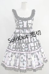 Angelic Pretty  / Fancy Paper Dollsティアードジャンパースカート H-23-10-02-003-NS-ZH