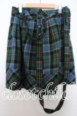 画像2: 【SALE】Jane Marple / タータンのサスペンダー付スカート O-23-09-16-070-IG-ZT118 (2)