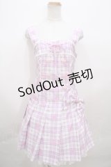 Angelic Pretty / Sprinkle Heart Tartanジャンパースカート Y-23-09-17-119-SZ-ZS