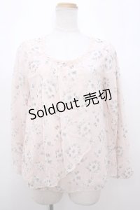axes femme / TS花柄シフォントップス Y-23-09-20-114-SZ-ZI