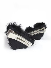 画像2: 【新品】 ネコミミヘアピン(黒) HA_67_B141【通信販売専用商品】 (2)