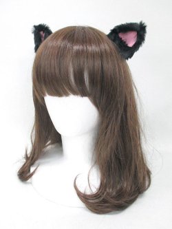 画像4: 【新品】 ネコミミヘアピン(黒) HA_67_B141