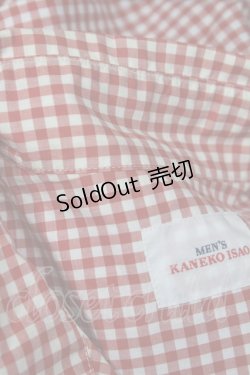 画像5: MEN'S KANEKO ISAO / ギンガムパッチシャツ  アカ O-25-10-21-027-LO-BL-IG-ZT381