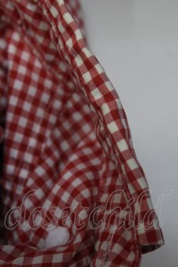 画像4: MEN'S KANEKO ISAO / ギンガムパッチシャツ  アカ O-25-10-21-027-LO-BL-IG-ZT381