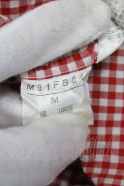 画像8: MEN'S KANEKO ISAO / ギンガムパッチシャツ  アカ O-25-10-21-027-LO-BL-IG-ZT381