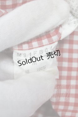 画像8: MEN'S KANEKO ISAO / ギンガムパッチシャツ  アカ O-25-10-21-027-LO-BL-IG-ZT381