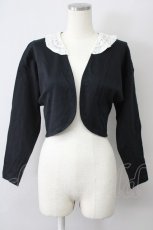 画像1: 【SALE】KETTY / レース襟ショートボレロ M ブラック T-25-01-31-011-EL-TO-SA-ZT374 (1)