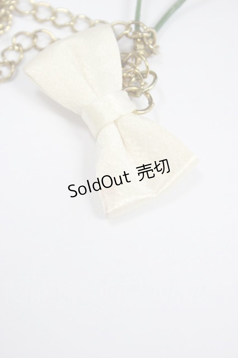 画像4: 【新品】リボンチェリーネックレスホワイトリボン k_nl_0507_38_b129【通信販売専用商品】 (4)