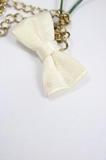 画像4: 【新品】リボンチェリーネックレスホワイトリボン k_nl_0507_38_b129【通信販売専用商品】 (4)
