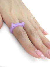 画像4: 【新品】 ネコシルエットリング(パープル) RG_203_B83【通信販売専用商品】 (4)