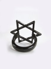 画像3: 【新品】六芒星リング（黒） RG_293_B097【通信販売専用商品】 (3)