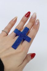 画像4: 【新品】ラメクロスリング（青ラメ） RG_318_B130【通信販売専用商品】 (4)