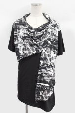 画像1: 【新品】タートル風切替半袖カットソー g_tp TP_124_D019【通信販売専用商品】 (1)