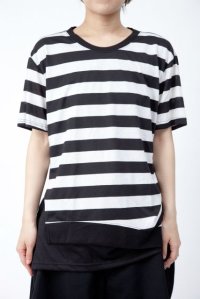 【新品】裾切替ボーダーTシャツ(Tshirt) g_tp TS_035_D004【通信販売専用商品】