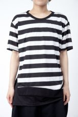 画像1: 【新品】裾切替ボーダーTシャツ(Tshirt) g_tp TS_035_D004【通信販売専用商品】 (1)