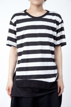 画像1: 【新品】裾切替ボーダーTシャツ(Tshirt) g_tp TS_035_D004