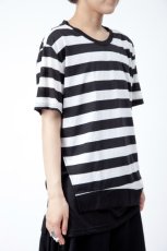 画像2: 【新品】裾切替ボーダーTシャツ(Tshirt) g_tp TS_035_D004【通信販売専用商品】 (2)