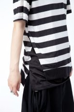 画像3: 【新品】裾切替ボーダーTシャツ(Tshirt) g_tp TS_035_D004【通信販売専用商品】 (3)