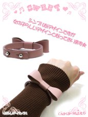 画像3: 【新品】リボンレザーバングル　ピンク BG_002_B105【通信販売専用商品】 (3)