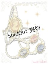 【新品】クラシカルカメオブレスレット  ブルー BR_015_B106【通信販売専用商品】