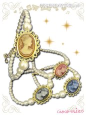画像1: 【新品】クラシカルカメオブレスレット  ピンク BR_018_B106【通信販売専用商品】 (1)