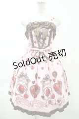 BABY,THE STARS INE BRIHT / Strawberry Loves Chocolate柄ジャンパースカートII H-23-10-05-026-BA-OP-NS-ZH