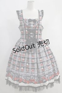 metamorphose / 【プラスサイズ】Retro Cherry 後ろバッスルジャンパースカート H-23-10-09-1005-ME-OP-NS-ZH