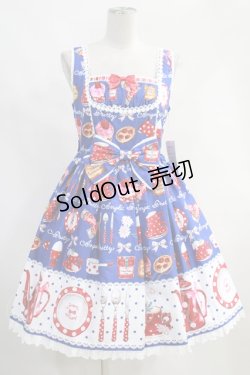 画像1: Angelic Pretty / French Cafe切替ジャンパースカート H-23-10-16-1010-AP-OP-NS-ZH