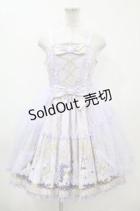 Angelic Pretty / Crystal Dream Carnivalティアードジャンパースカート Free ラベンダー H-23-10-31-1022-AP-OP-NS-ZH