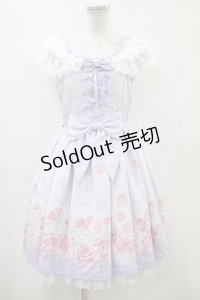 Angelic Pretty / Romantic Rose Letterジャンパースカート Free ラベンダー H-23-10-31-1023-AP-OP-NS-ZH