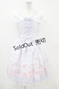 画像1: Angelic Pretty / Romantic Rose Letterジャンパースカート Free ラベンダー H-23-10-31-1023-AP-OP-NS-ZH