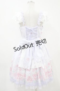 画像2: Angelic Pretty / Romantic Rose Letterジャンパースカート Free ラベンダー H-23-10-31-1023-AP-OP-NS-ZH