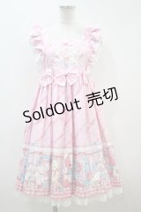 Angelic Pretty / MELODY TOYSハイウエストジャンパースカート Free ピンク H-23-11-19-039-AP-OP-NS-ZH