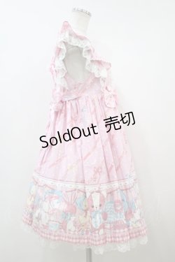 画像3: Angelic Pretty / MELODY TOYSハイウエストジャンパースカート Free ピンク H-23-11-19-039-AP-OP-NS-ZH