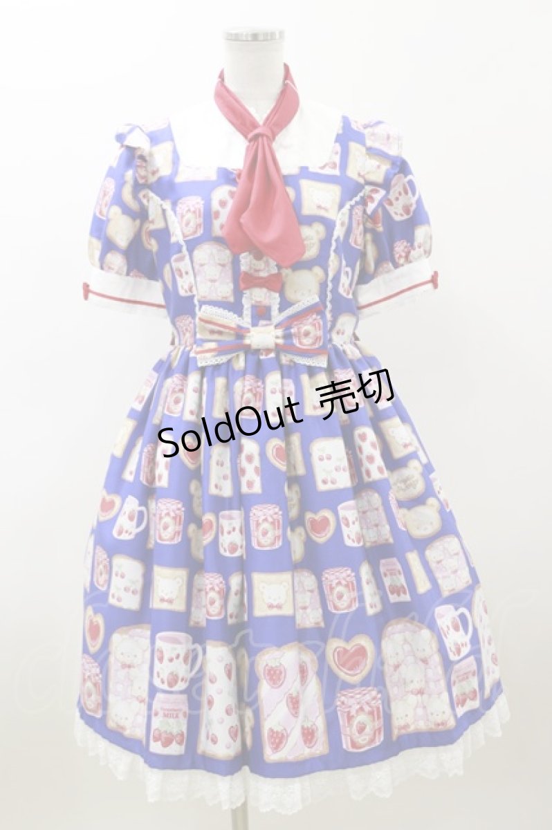 画像1: Angelic Pretty / Sunny Day Brunchワンピース F ブルー H-23-11-20-085-AP-OP-NS-ZH (1)