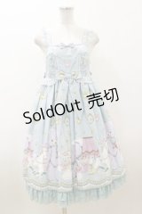 Angelic Pretty / Charlotte's Bear SpecialジャンパースカートSet Free サックス H-23-11-20-091-AP-OP-NS-ZH