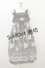 ALICE and the PIRATES / Tea time nostalgia柄ジャンパースカートI Free ブラック H-23-11-21-086-PA-OP-NS-ZH