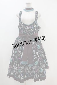metamorphose / 【プラスサイズ】Disney villainsジャンパースカートセット プラスサイズ ブラック H-23-11-23-014-ME-OP-NS-ZH