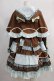 画像2: Angelic Pretty / Flower Fairy TaleワンピースSet Free ブラウン H-23-12-02-1029-AP-OP-NS-ZH (2)