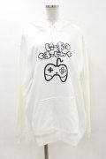 NieR Clothing / OVERSIZE GAMING PULLOVER PARKA　パーカー 2XL 白 H-23-12-07-092-PU-TO-KB-ZT209