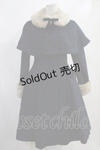 Victorian maiden / ダブルボタンケープ付きレディコート Free ネイビー H-24-01-03-012-CL-CO-NS-ZH