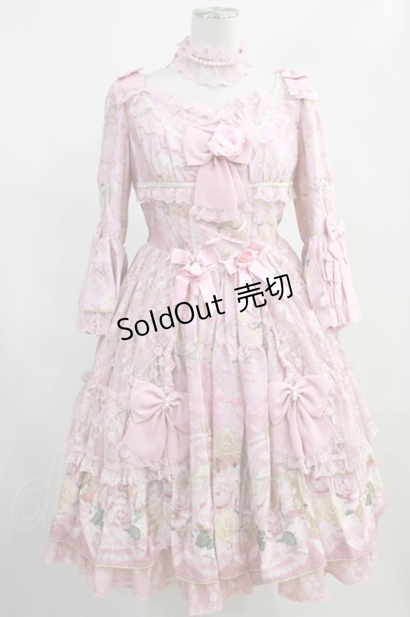 画像1: Angelic Pretty / Rose Museum Dress Free ピンク H-24-01-05-012-AP-OP-NS-ZH (1)