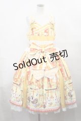 metamorphose / 【プラスサイズ】いろどり花てまり タックジャンパースカート プラスサイズ たんぽぽ H-24-01-06-010-ME-OP-NS-ZH