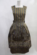 Jane Marple / Regimental stripe dormitory skirt  オーカー H-24-01-07-005-JM-OP-KB-ZT001