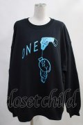 NieR Clothing / プリントSWEAT   黒×青 H-24-01-12-010-PU-TO-KB-ZT385