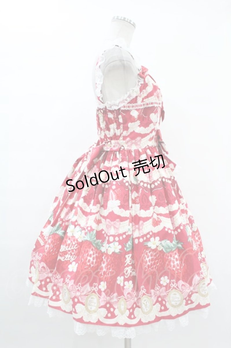 画像3: Angelic Pretty / Melty Berry Princessジャンパースカート Free レッド H-24-01-13-1027-AP-OP-NS-ZH (3)