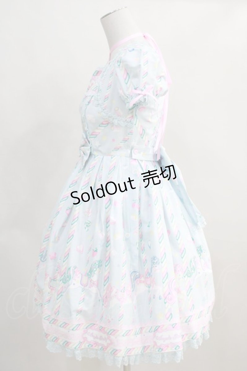 画像2: Angelic Pretty / Sugary Carnivalワンピース Free サックス H-24-01-20-028-AP-OP-NS-ZH (2)