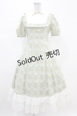 画像1: Victorian maiden / リバティプリントメアリードレス Free イエロー H-24-01-20-1059-CL-OP-NS-ZH