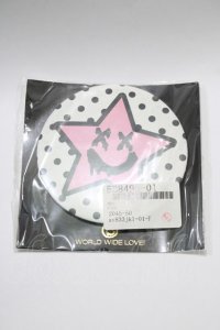 WORLD WIDE LOVE！(Rydia) / 缶バッチ  白 H-H-25-07-11-1020-PU-ZA-KB-ZH