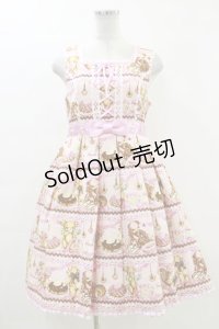 Angelic Pretty / Little Bear's Cafeジャンパースカート Free ピンク H-24-01-25-069-AP-OP-NS-ZH